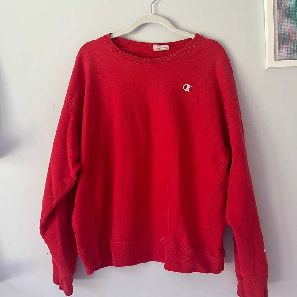 Champion Red Crewneck